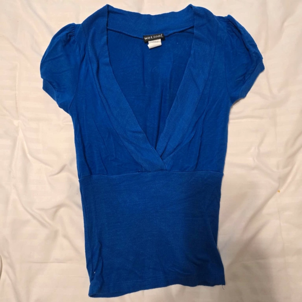 Blue Layering Top